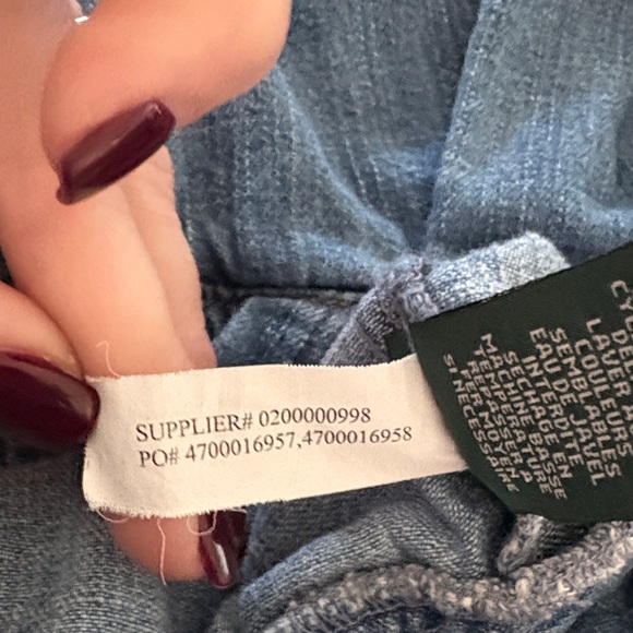 Vintage Ralph Lauren Jeans Co. Women's 3/4 Sleeve Blue Denim Jacket/Top - Picture 5 of 5